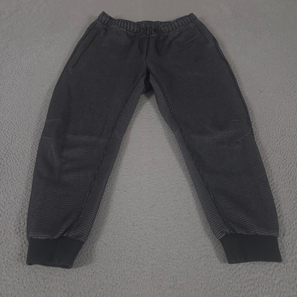 Nike Pants Mens XL Black Tech Fleece Winterized Waffle Joggers Tapered Leg Grid